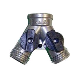 Chrome Double Hose Shut-Off Y Valve – Durable & Leak-Proof