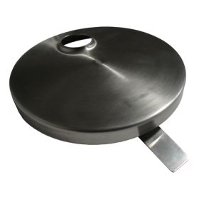 Bulk Tank Cover w/ Clip Hole – 7-3/4" Stainless Lid