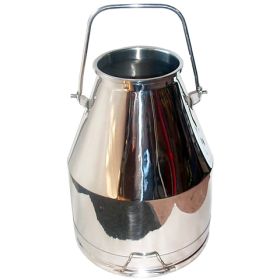 90 lb Stainless Steel Milking Bucket – 10.5 Gal (40 L)