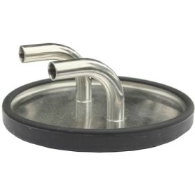 5/8" STAINLESS TRAP LID WITH GASKET - 90 DEGREES INLETS