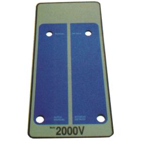 Blue Front Label for Bou-Matic 2000V Takeoff