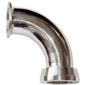 1.5" Tri-Clamp to Glass Elbow – Durable Stainless Steel