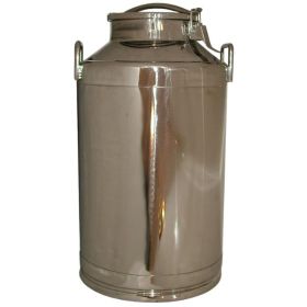 10 Gal Stainless Milk Can w/ Toggle Clamp Lid
