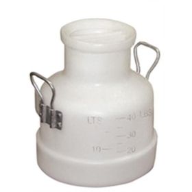 WHITE POLY BUCKET WITH LID 40#