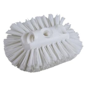 Bulk Tank Brush – 5.5" × 9" White Nylon