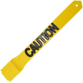 PVC LEG BAND YELLOW CAUTION