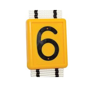 YELLOW NUMBER FOR COLLAR