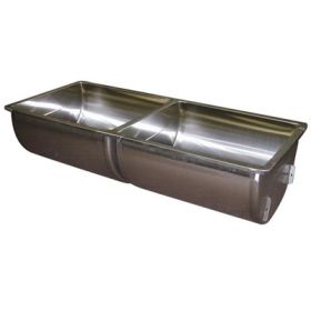 22" x 22" Double Stainless Steel Wash Sink – 18 Gallon Tubs