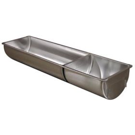 23" x 49" Double Stainless Steel Wash Sink – 18/39 Gallon