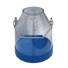 Clear 65lb Poly Milking Bucket