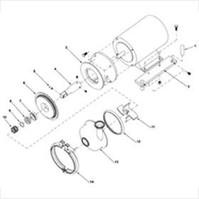 IMPELLER SHAFT FOR SP51 PUMP