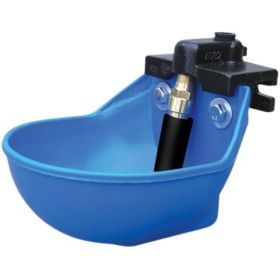 Blue Poly Water Bowl for Livestock Hydration