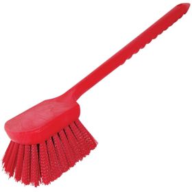 ALL RED POLY GONG BRUSH WITH POLY BRISTLES - 20"